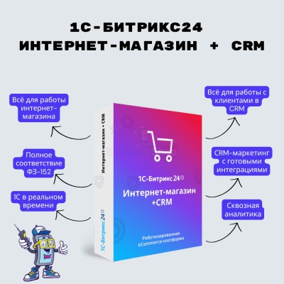 Программа для ЭВМ "1С-Битрикс24". Лицензия Интернет-магазин + CRM (12 мес.) - купить в Кубяшах